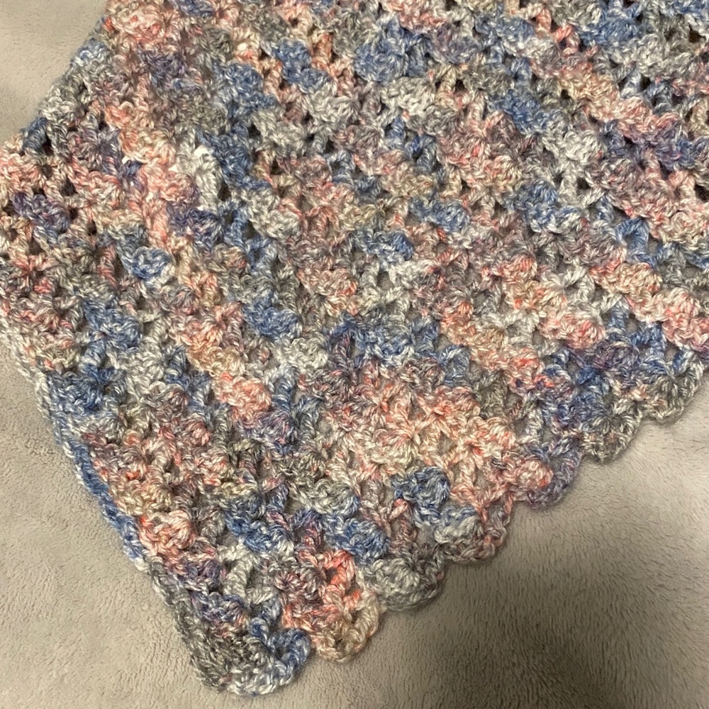 Handmade Knit Multicolor Scarf - Picture 2 of 2